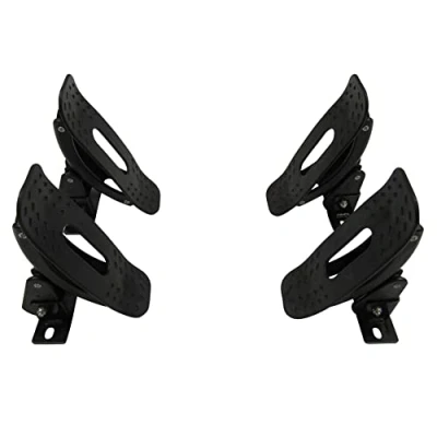 Image of Adjustable Kayak Carrier Roof Rack (Canoe Cradle Holder Surf Paddle Board), Black