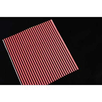 Image of Tigofly 5 pcs 10cm Synthetic Peacock Quill Body Wrap Fly tying Materials Nymph Bug Bond flies Sticker Lure (Red)