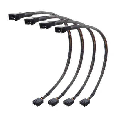 Image of Cable Matters 4 Pack, PWM Pin Fan Extension 30cm (PC Cable, Cable)