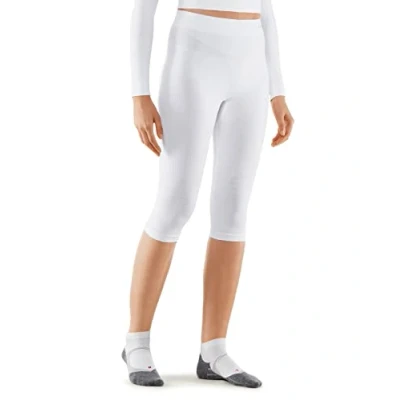 Image of FALKE Women&#039;s Maximum Warm 3/4 W TI Functional Yarn Quick Dry 1 Piece Base Layer Bottom, White (White 2860), S