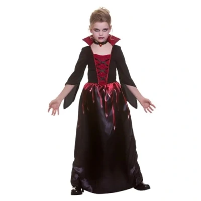 Image of Wicked Costumes Girls Bloodythirsty Vampiress Halloween Costume X Large (11 13 Years)