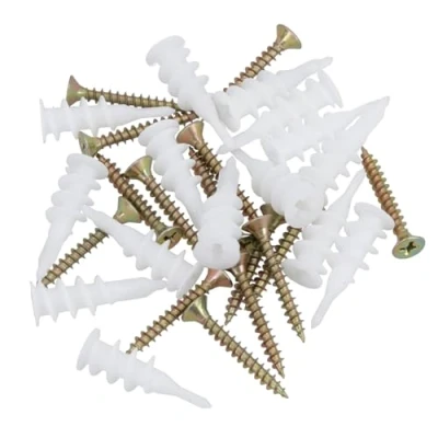 Image of Plasterboard Nylon Fixings Cavity Wall Speed Anchor Plugs and Screws 33mm 30pc