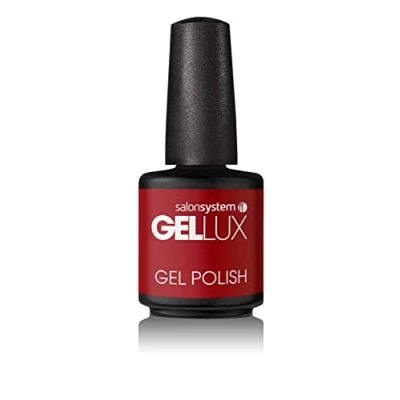 Image of Salon System Gellux Gel Polish Flower Power Collection Proper Poppy 15ml, Vivid Red, 0213174