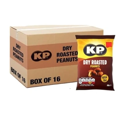 Image of KP Dry Roasted Peanuts Case of 16x65g