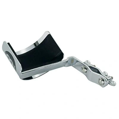Image of Meinl Percussion Cabasa Holder Accessory Mount for Instrument With Mounting Clamp Padded Steel, Chrome Plated (MC CA)
