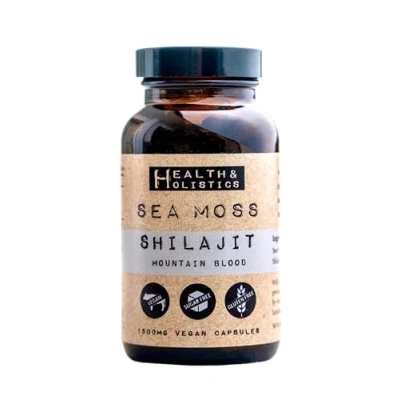 Image of Sea Moss + Shilajit Capsules (St. Lucia 120 caps) Organic Wild Crafted Non GMO 92 Minerals Containing Essential Vitamins and