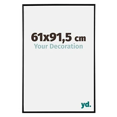 Image of Your Decoration Picture Frame 61x91,5 cm Decorative Wall in Plastic with Plexiglas Glass Antireflection Excellent Quality Black High Gloss Evry