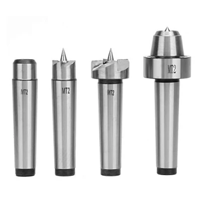 Image of ArtisanShow 4PCS MT2 Live Center Wood Lathe Drive Spur Cup Set Turning Set, for and Metalworking Woodworking Thimble with Wooden Case