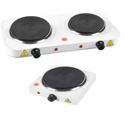 Image of STOREX Electric Hot Plate Single Portable Kitchen Table Top Cooker Hob Plates Stove 1500W White New (Single Plate)