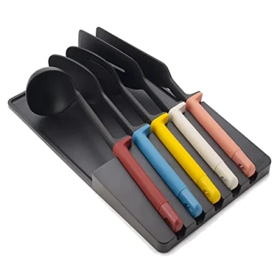 Image of Joseph Elevate Utensils in drawer store 5 Piece Utensil Set, kitchen storage and organisation Multicolour