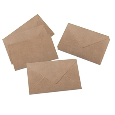 Image of SIGEL DU700 Set of 24 envelopes, Kraft paper, without window, C6 (11.4 x 16.2 cm)