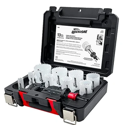 Image of Disston E0100231 Blu Mol QUICKCORE XTREME 13 PIECE SET M42 Cobalt Hole Saws