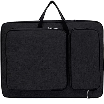 Image of Oaygat A3 Art Portfolio Case Folder Waterproof Artwork Storage Portable Drawing Board Backpack Large Painting Sketch Pad Organiser Carry Tote Bag with Handle for Palette Paints Pencils Brushes