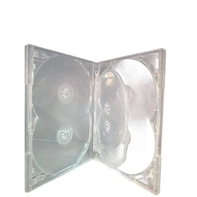 Image of 1 x Dragon Trading Amaray DVD Multi 6 Case Way Multibox in Clear to hold discs