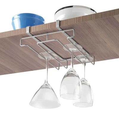 Image of Metaltex Glass Holder, Silver, 21 x 28 7 cm