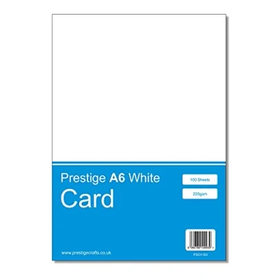 Image of Prestige Sales Online A6 White 225gsm Craft Printing Die Cutting Card Pack x 100 Sheets