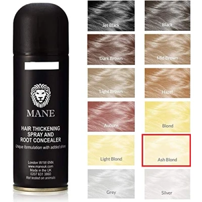 Image of Ash Blonde Mane hair Thickening Spray for loss
