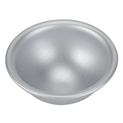 Image of Fydun Semicircle Cake Mold, Sphere Pan Semi Circular Aluminum Alloy Hemisphere 10cm Chiffon Mold Suitable for Baking Various Cakes Making Soft Candy Pudding Pastry