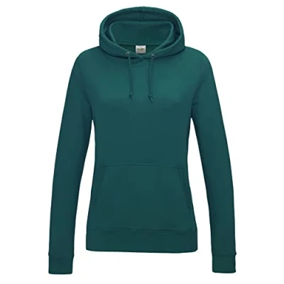 Image of AWDis Women&#039;s Girlie College Hoodie, Green (Jade), 16 (Manufacturer Size:X Large)