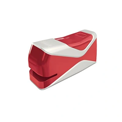 Image of Rapid Electric Stapler, 10 sheet capacity, Red, Ergonomic plastic body, Battery Powered, Fixativ 10BX, 5000296