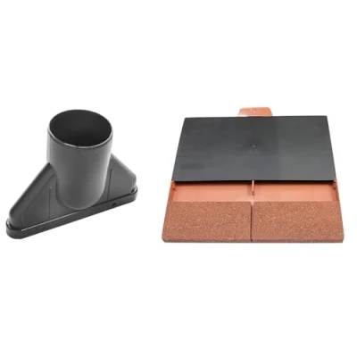 Image of Klober Uni Plain Tile Vent Hedgerow Brown + Adaptor to 100mm