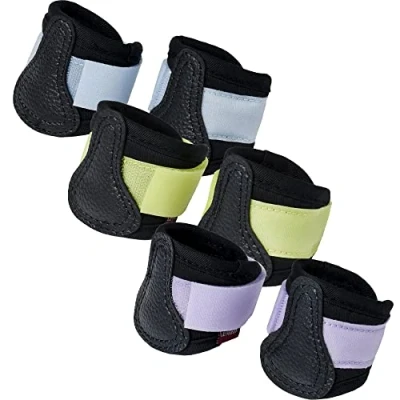 Image of LeMieux Toy Pony Boots for PU Leather Strike Pad Velcro Straps 3 Years + Gift Kids Wisteria
