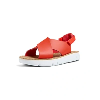Image of Camper Oruga Sandals, Women&#039;s, Size: 5, Rot Leather