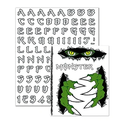 Image of Quattroerre Monster Letter Kit + Stickers