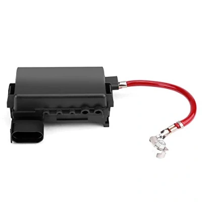 Image of Qiilu Battery Fuse Box Holder, 1J0937550A/B, ON ON, Normally Open, Black for VW Jetta Golf Mk4 Beetle 99 04