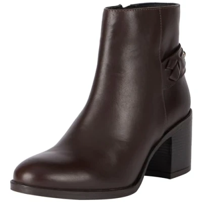 Image of Geox Women&#039;s D New Asheel Ankle Boot, Coffee, 4 UK