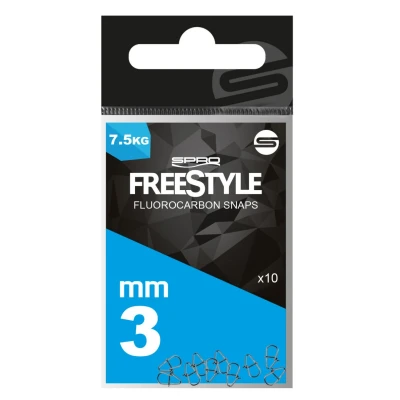 Image of Spro Freestyle Reload Stainless Fluorocarbon Snaps 3,5mm (10 pieces) Fishing swivels