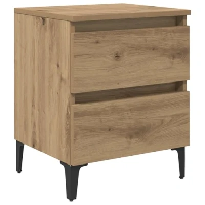Image of vidaXL Bed Cabinet Artisan Oak 40x35x50 cm Engineered Wood