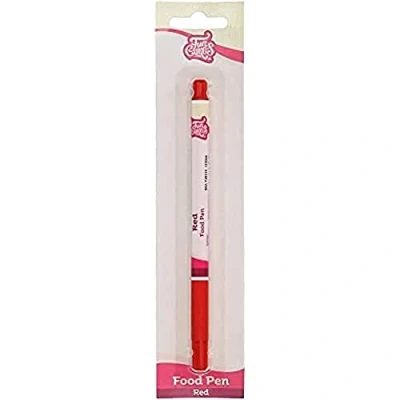 Image of FunCakes Food Pen Red: Writer with 100% Edible Ink, Flexible Tip for both thick and thin lines.Great personalizing your treats Messages, Quick drying time, Halal certified