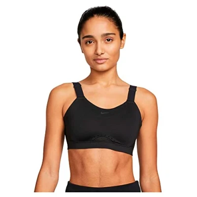 Image of Nike Performance Alpha BRA High support sports bra, Women&#039;s, Size: XSxA C, Black/black/dk smoke grey/(dk grey)