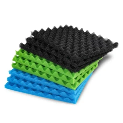 Image of LTWHOME Fish Pond Foam Filter Sponge Set 430mm X 280mm Media(Pack of 3 Sets)