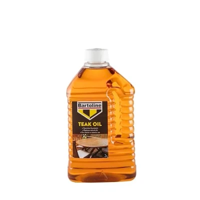 Image of Bartoline Teak Oil 2 L, Deep Penetrating Wood for Outdoor and Indoor Furniture, Garden Hardwood Protection Care