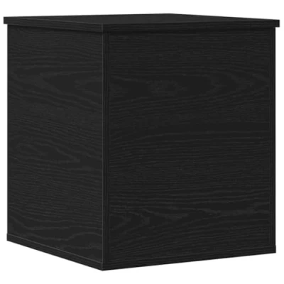 Image of vidaXL Storage Box in Black Oak 40x42x46 cm Made of Engineered Wood