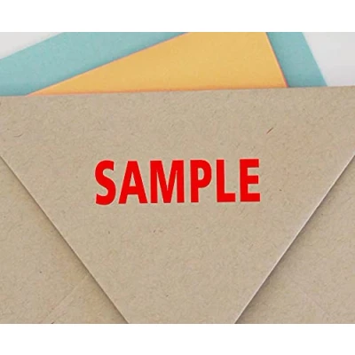Image of Sample Self Inking Rubber Stamp Custom Colop Office Stationary P20 Mini Stamper