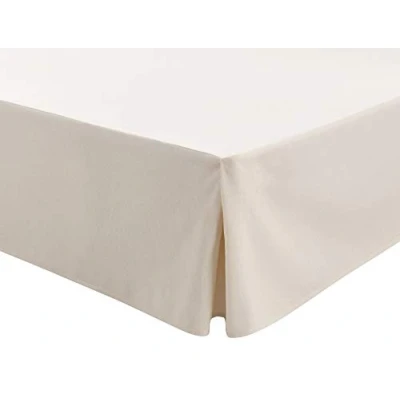 Image of EasyCosy Base Platform Valance Sheet box Pleated For Somier ATENEA + Bed Frill 32cm Colour Raw (150x190/200cm)