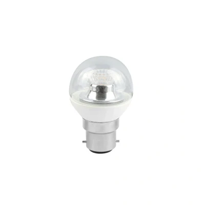 Image of Clear Round Dimmable Cool White LED Ball Bulb 2.1W B22 Bell Lighting