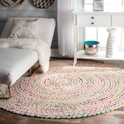 Image of nuLOOM Tammara Hand Braided Area Rug, 3 ft x 5 ft, Ivory