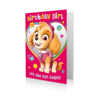Image of Age 4 Birthday Card, Paw Patrol 4th Card Patrol, Happy