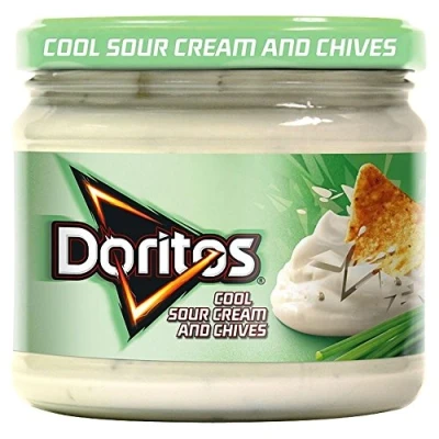 Image of Walkers Doritos Cool Sour Cream &amp; Chives Dip (300g) Pack of 2