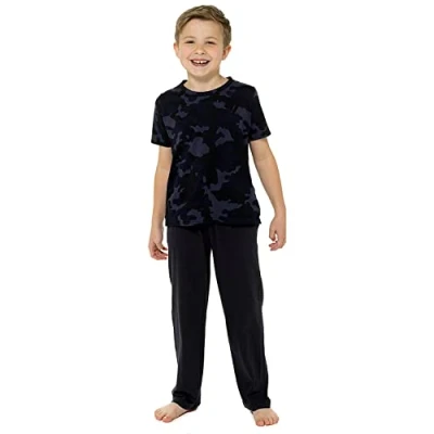 Image of Undercover Boys Camo Long Pyjamas LN025 Blue 7 8 Years