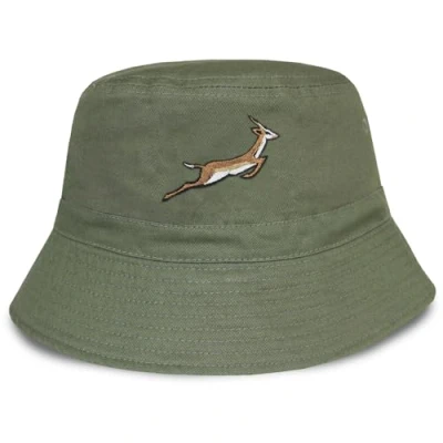 Image of TeddyT&#039;s Men&#039;s Springbok Khaki Green Bucket Hat (S/M)