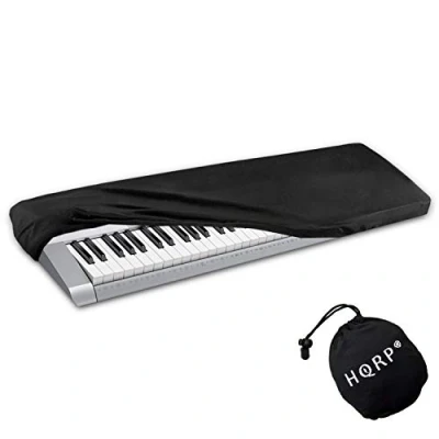 Image of HQRP Elastic Dust Cover w/Bag for Korg KROME 61 / 73 KROSS microSTATION Electronic Keyboard Digital Piano + Coaster