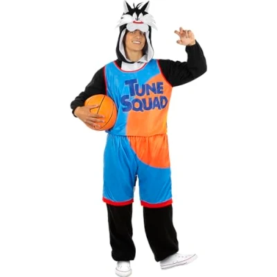 Image of Funidelia Sylvester Space Jam Costume Looney Tunes for men &amp; women Costumes adults, accessory fancy dress props Halloween, carnival parties Size M L Black