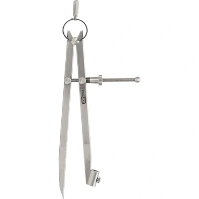 Image of KS Tools 300.0411 Precision spring pointed dividers with pencil holder
