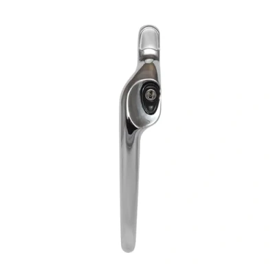 Image of ERA Maxim Offset Locking Window Handle Left Hand Polished Chrome PVC Windows Replacement Silver Chromed with Keys