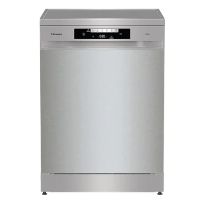 Image of Hisense 14 Place Settings Freestanding Standard Dishwasher, Stainless steel D Rated, HS642D90XUK, 597 x 599 845 mm (L W H)